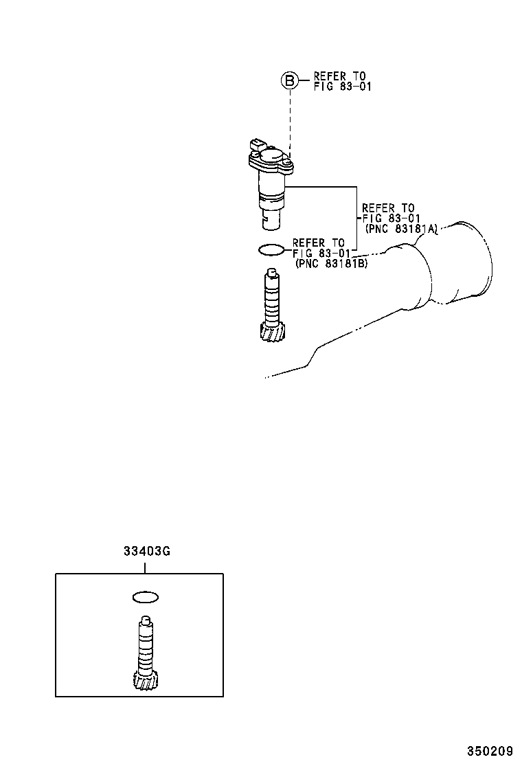 33482-39385 GEAR SUB-ASSY, SPEEDOMETER DRIVEN (ATM) product image