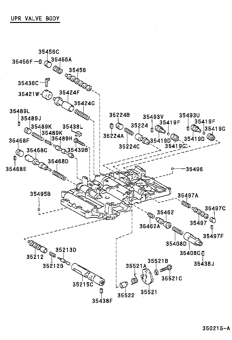 Toyota 35410-24131 BODY ASSY, TRANSMISSION VALVE