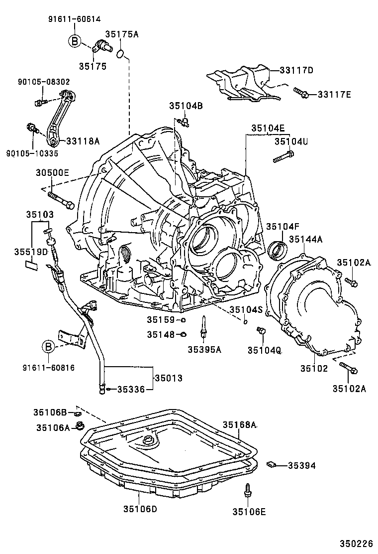 35013-16201 TUBE SUB-ASSY, TRANSMISSION OIL FILLER product image