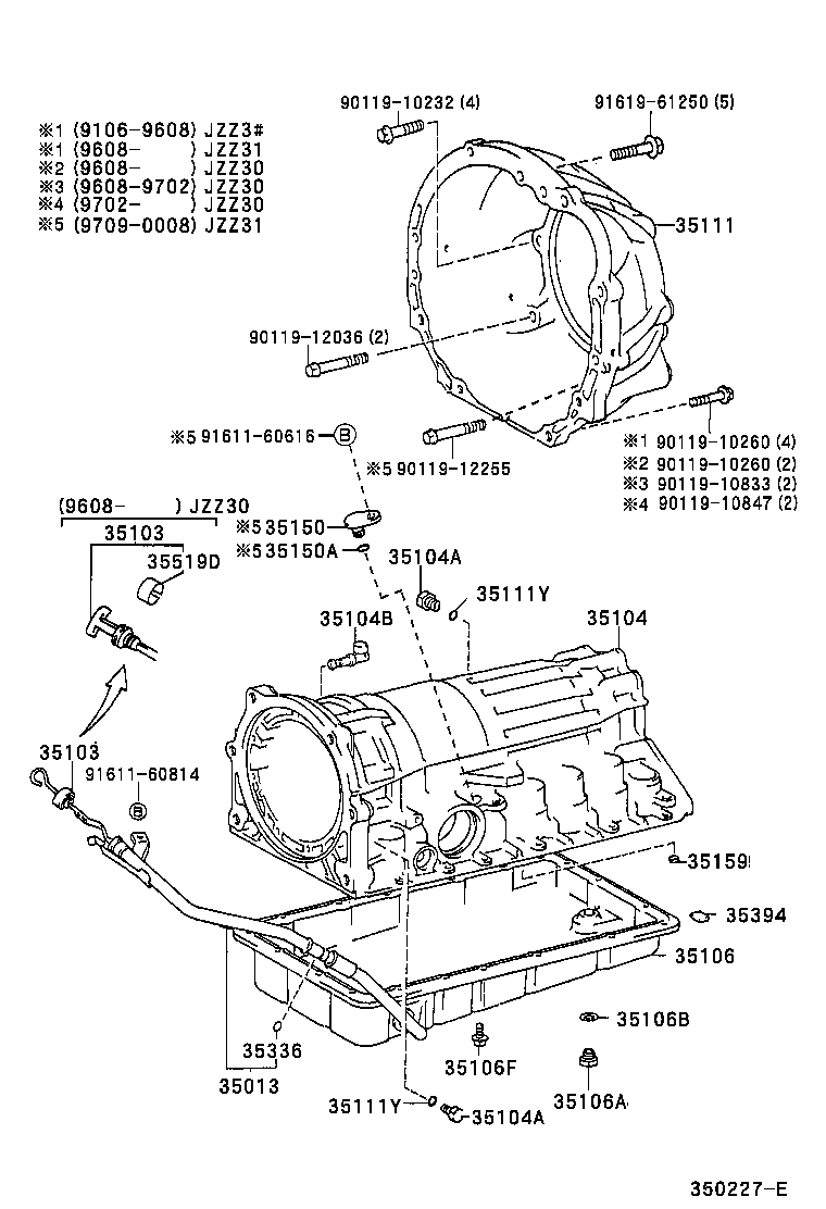 35013-24040 TUBE SUB-ASSY, TRANSMISSION OIL FILLER product image