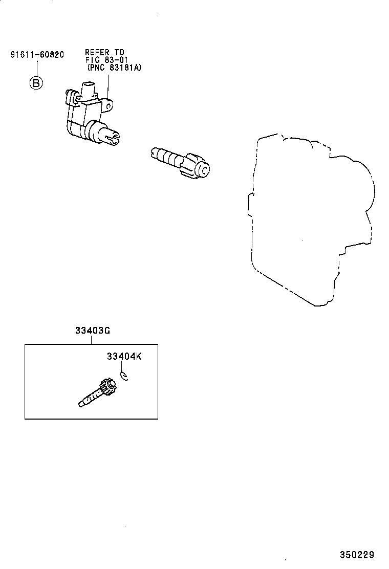 33482-29255 GEAR SUB-ASSY, SPEEDOMETER DRIVEN (ATM) product image
