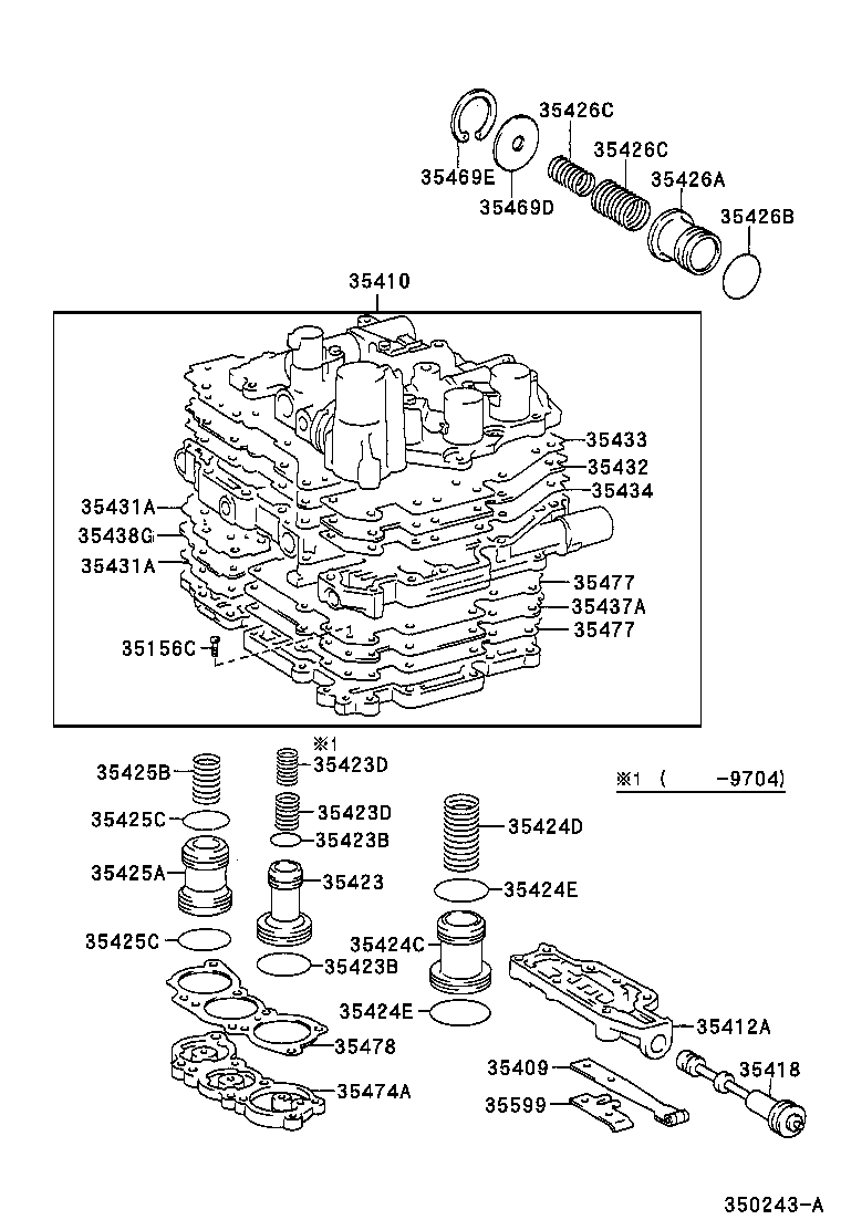 90501-20142 SPRING, COMPRESSION (FOR C-2 ACCUMULATOR PISTON) product image