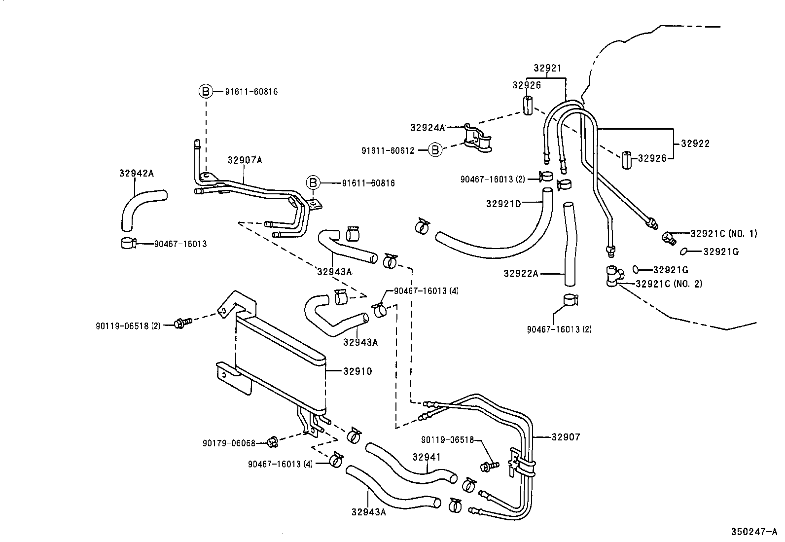 32907-33100 TUBE, OIL COOLER product image