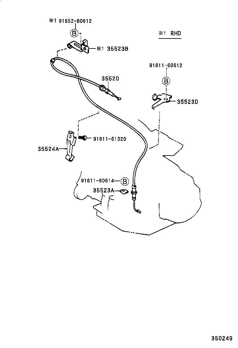 35520-44050 CABLE ASSY, THROTTLE product image