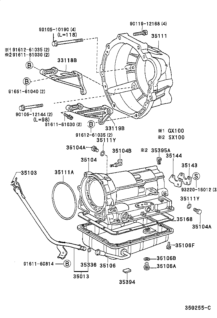 35013-22440 TUBE SUB-ASSY, TRANSMISSION OIL FILLER product image