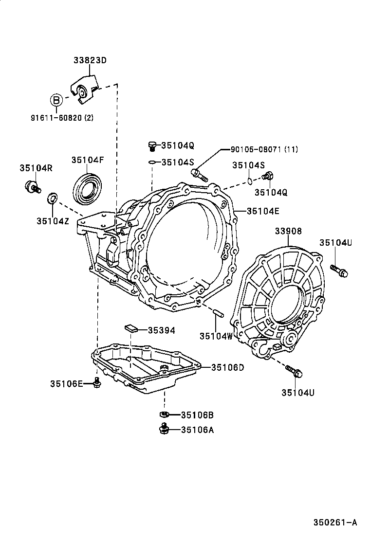 Toyota 35106-42010 PAN SUB-ASSY, AUTOMATIC TRANSAXLE OIL