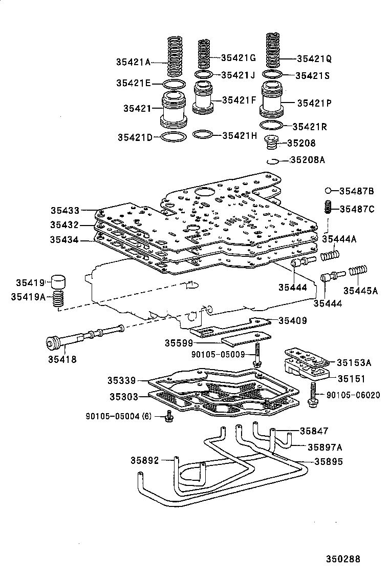 35209-22010 SPRING, COMPRESSION (FOR C-2 ACCUMULATOR PISTON) product image