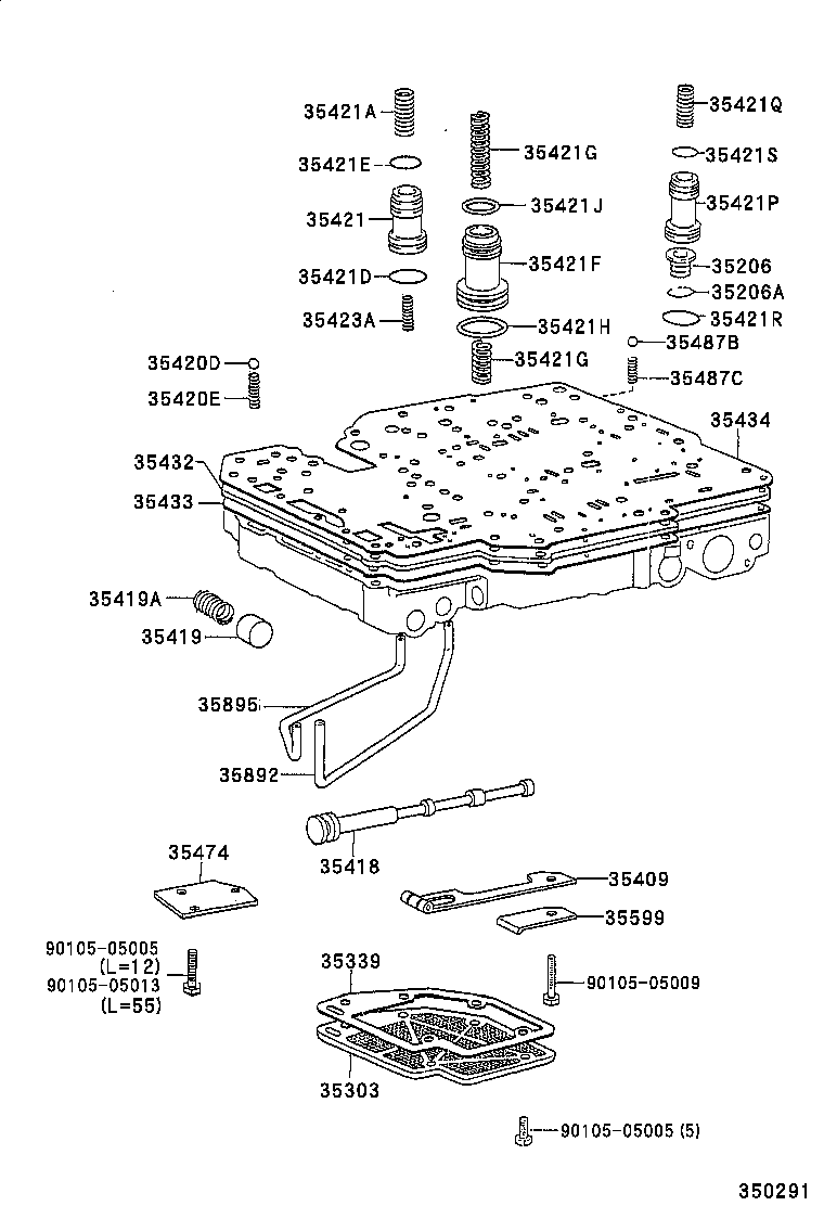 35209-22010 SPRING, COMPRESSION (FOR C-2 ACCUMULATOR PISTON) product image