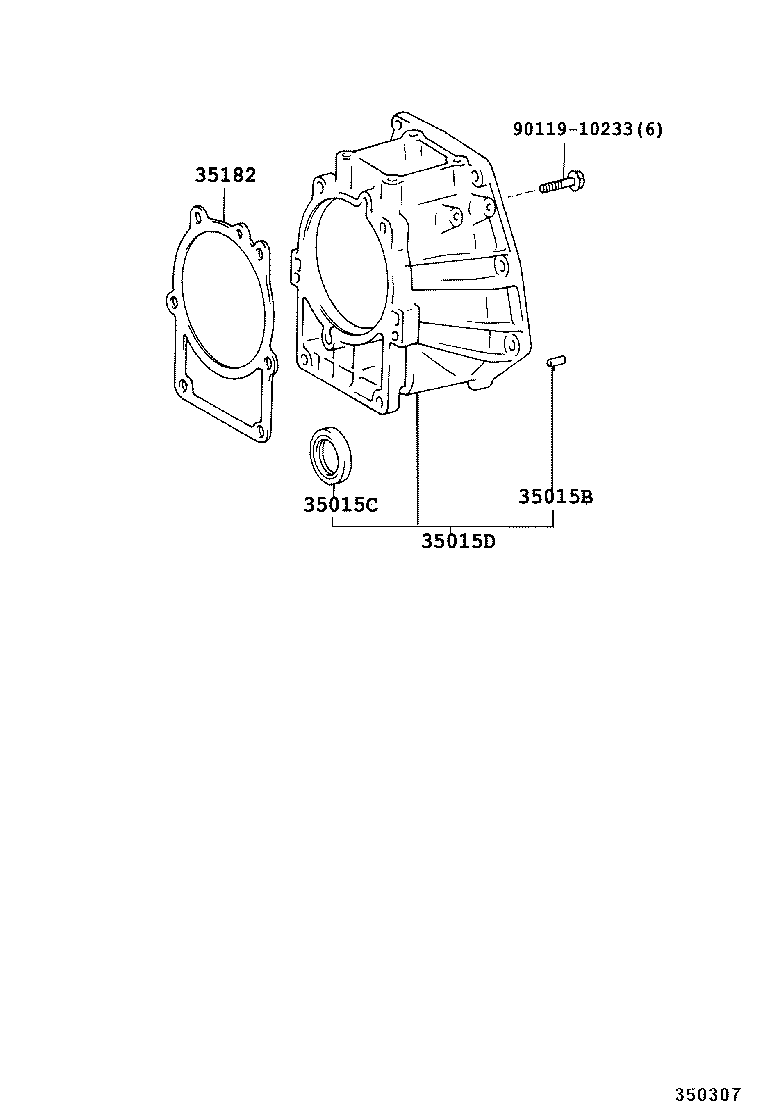 35015-26030 ADAPTER SUB-ASSY, TRANSMISSION CASE product image