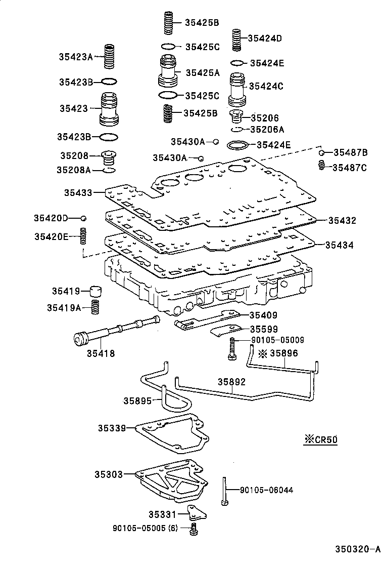 90501-28025 SPRING, COMPRESSION (FOR B-2 ACCUMULATOR PISTON) product image