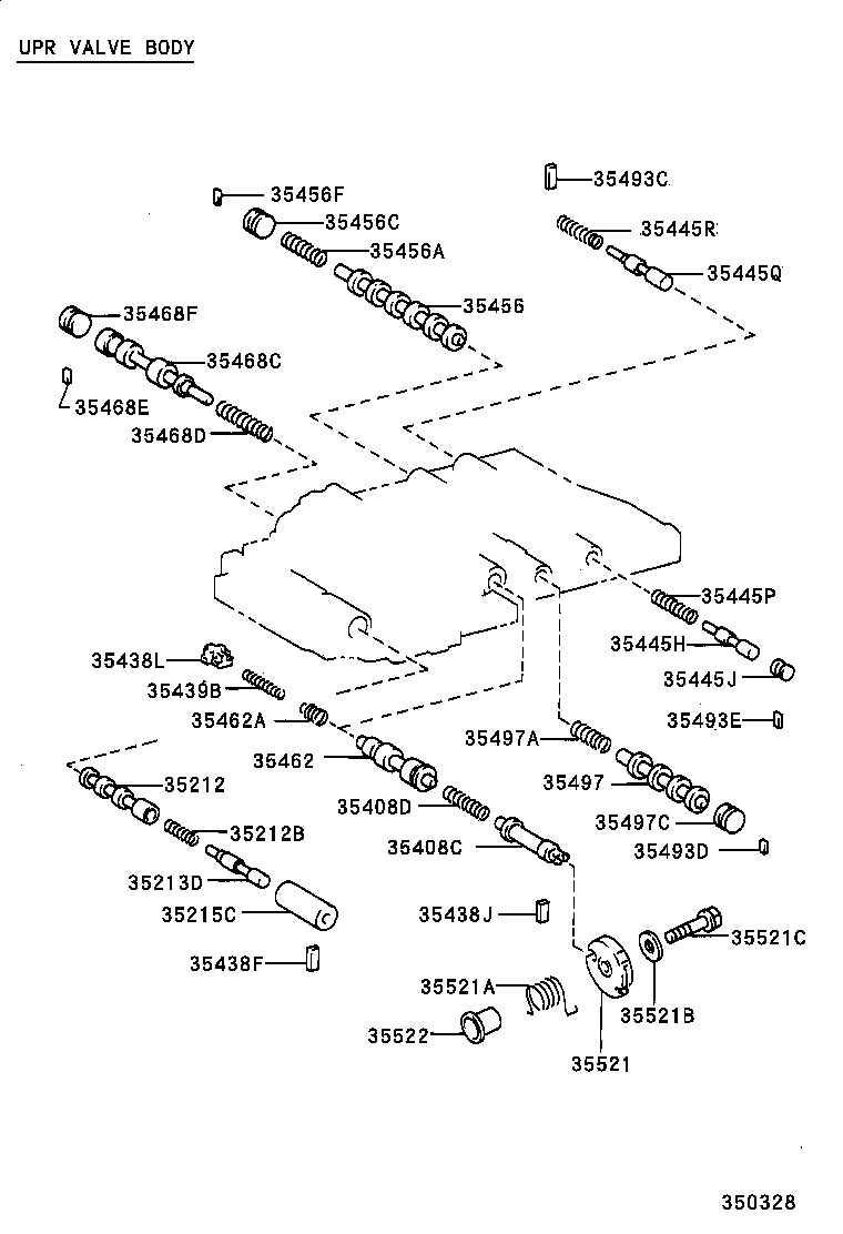 35209-22010 SPRING, COMPRESSION (FOR C-2 ACCUMULATOR PISTON) product image
