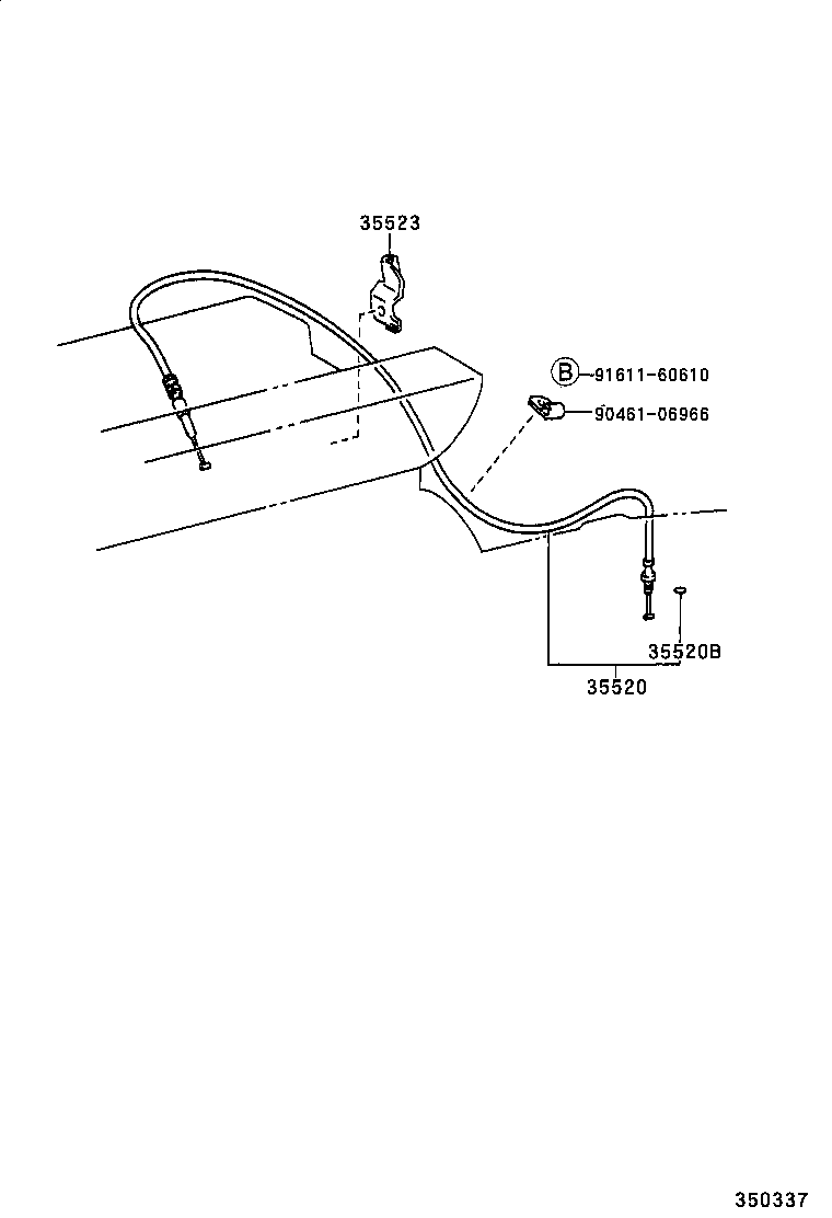 35520-22290 CABLE ASSY, THROTTLE product image