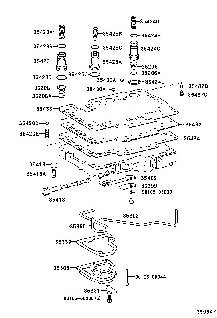 35409-22030 SPRING SUB-ASSY, MANUAL DETENT product image