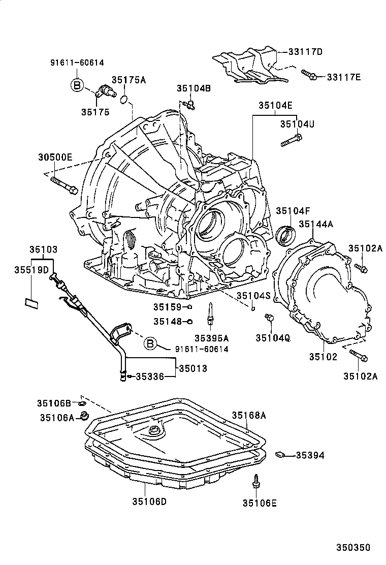 35013-16120 TUBE SUB-ASSY, TRANSMISSION OIL FILLER product image