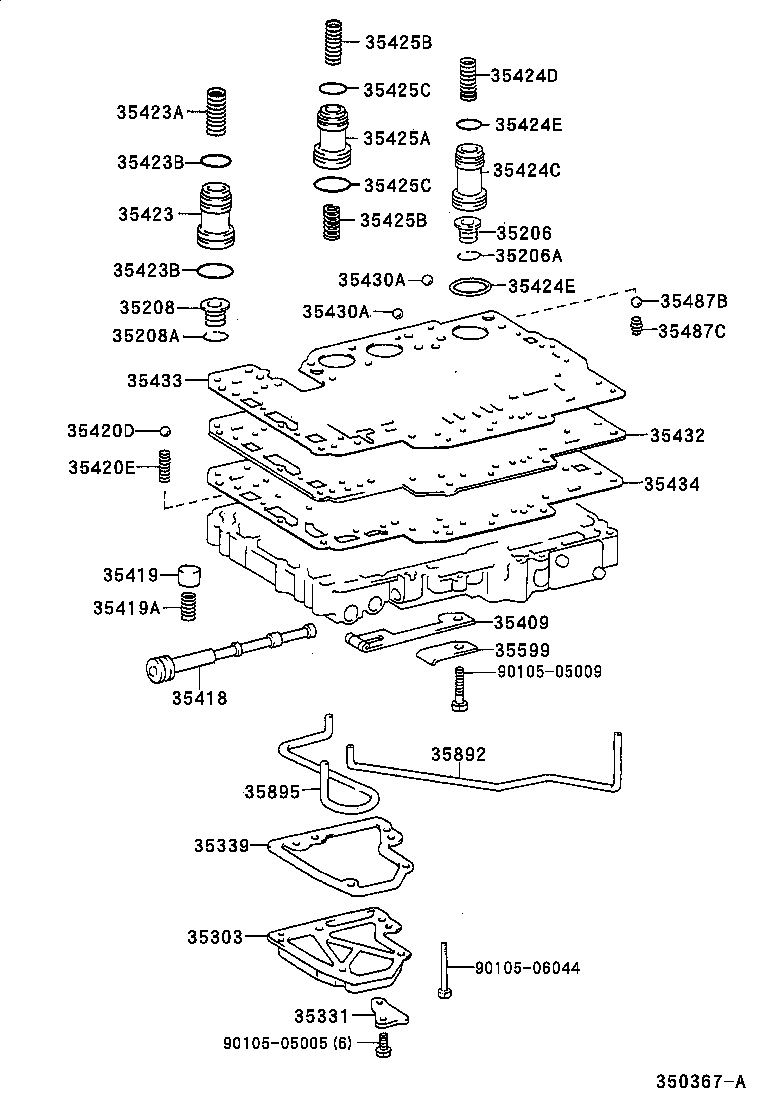 35432-28060 PLATE, VALVE BODY, NO.1 product image