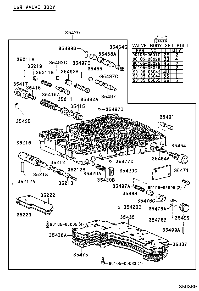 35432-28060 PLATE, VALVE BODY, NO.1 product image