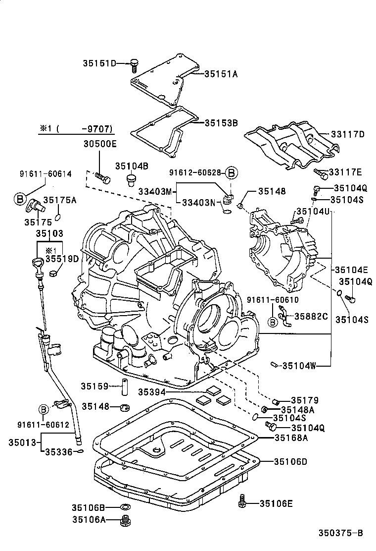 35013-33080 TUBE SUB-ASSY, TRANSMISSION OIL FILLER product image