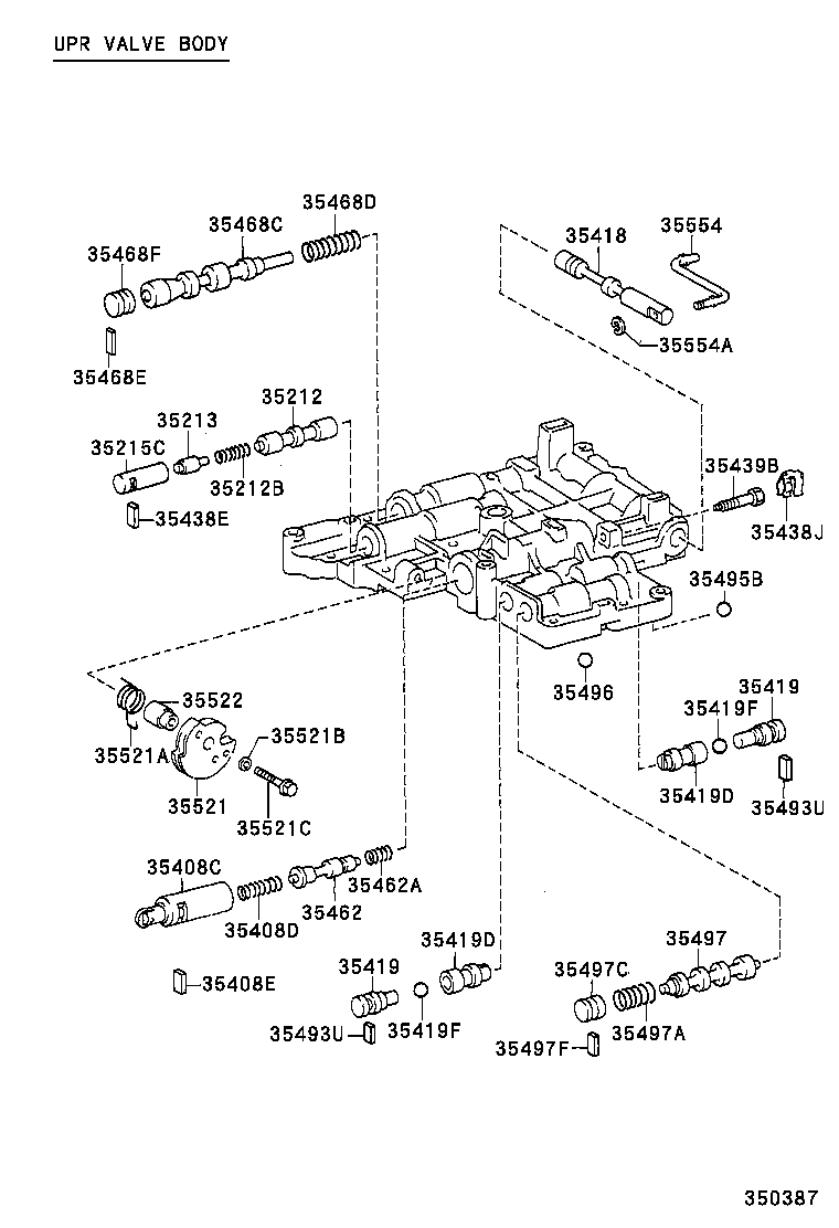 35410-12461 BODY ASSY, TRANSMISSION VALVE product image