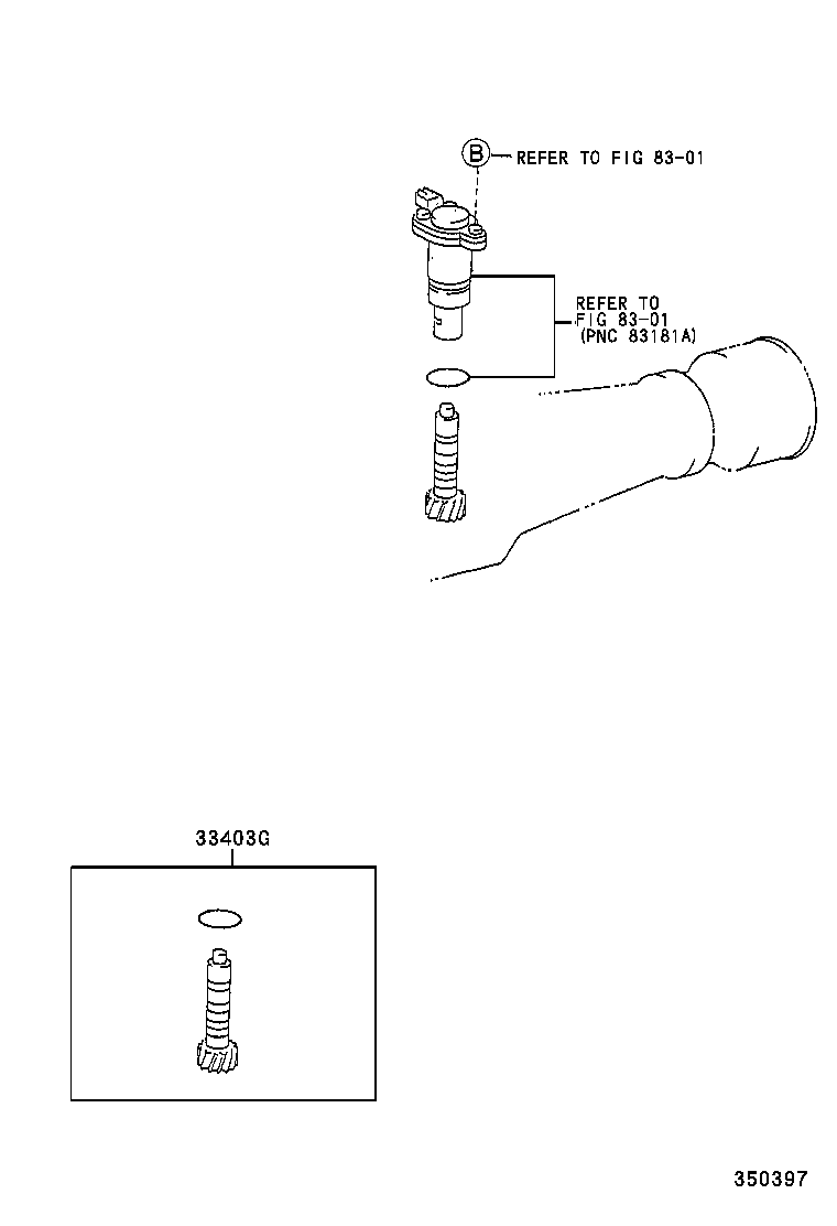 33403-29455 GEAR SUB-ASSY, SPEEDOMETER DRIVEN (ATM) product image