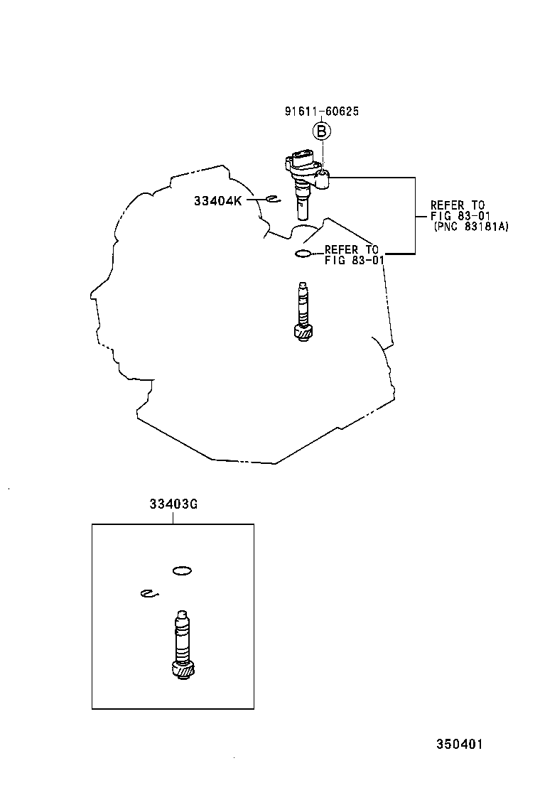 33403-19545 GEAR SUB-ASSY, SPEEDOMETER DRIVEN (ATM) product image