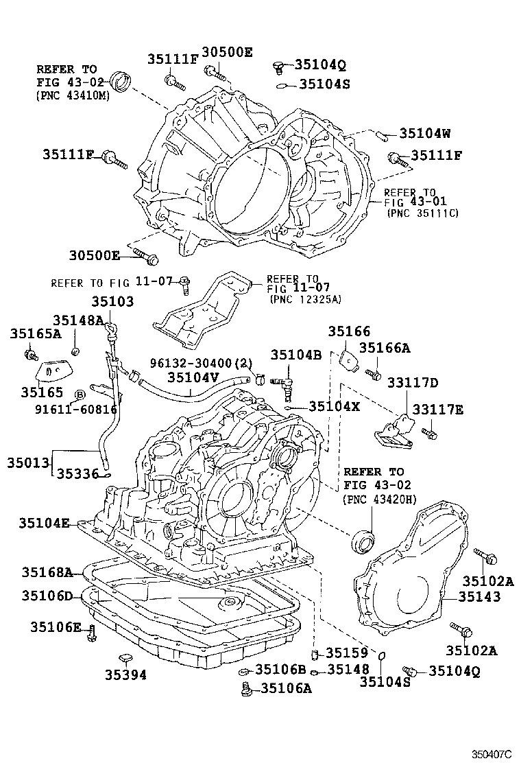 Toyota 35166-12020 PLATE, TRANSMISSION CASE, NO.3