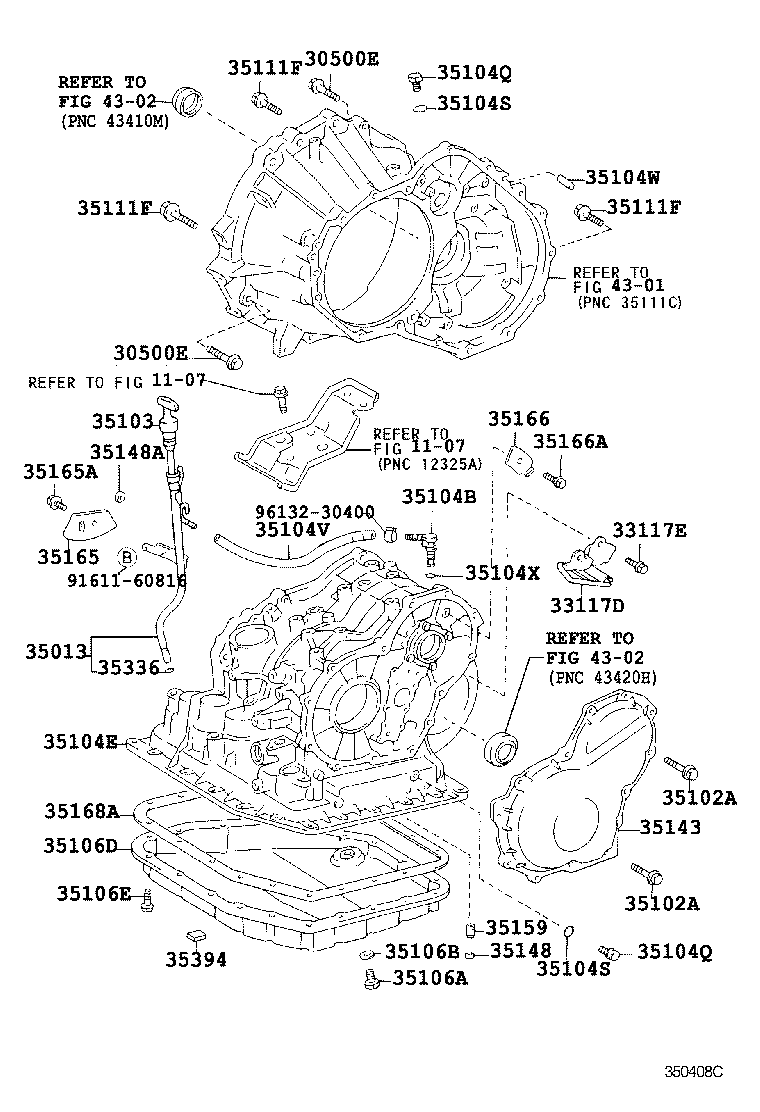 35013-13020 TUBE SUB-ASSY, TRANSMISSION OIL FILLER product image