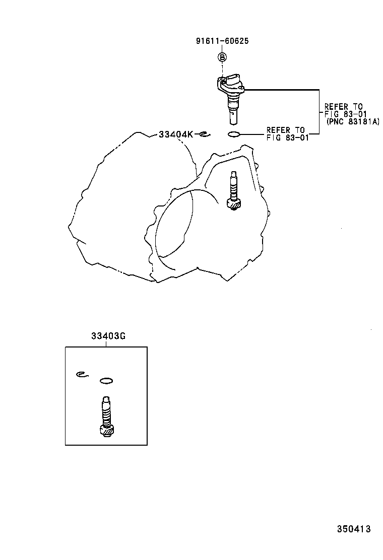 33403-19545 GEAR SUB-ASSY, SPEEDOMETER DRIVEN (ATM) product image