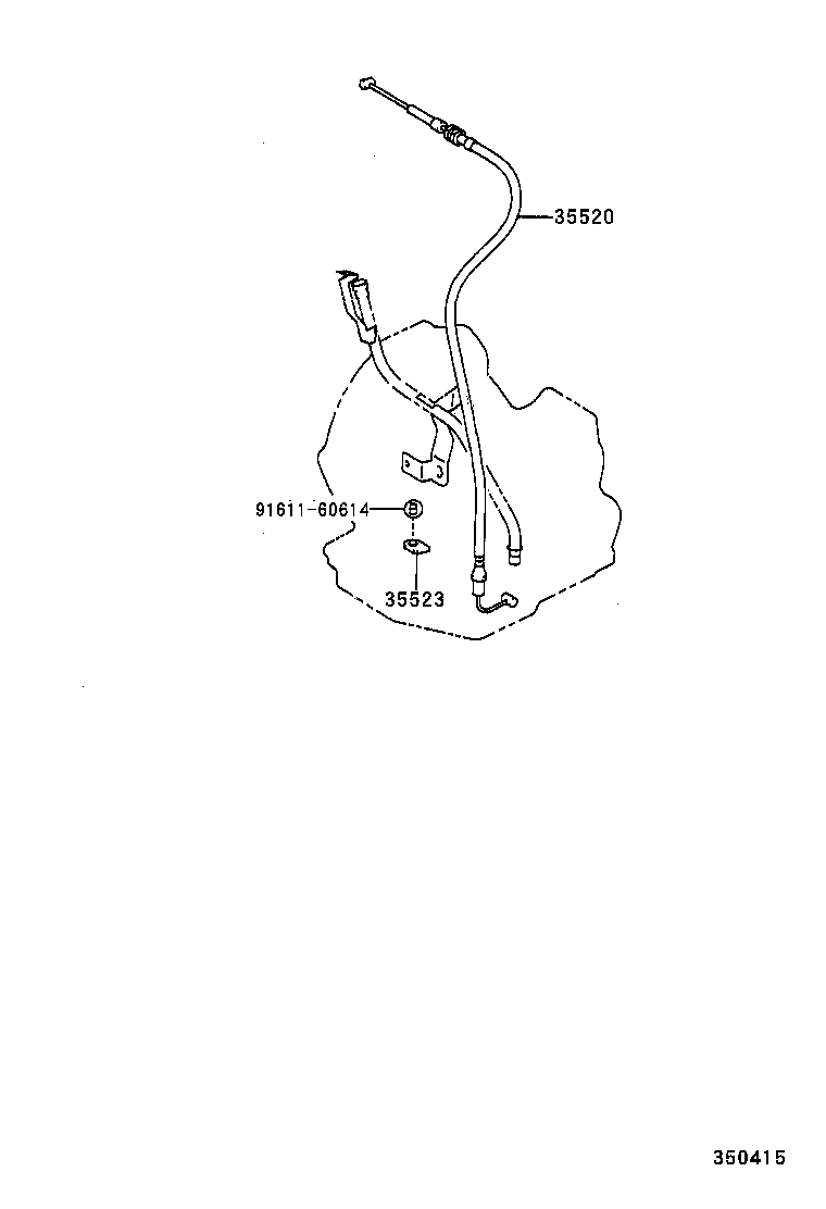 35520-12410 CABLE ASSY, THROTTLE product image