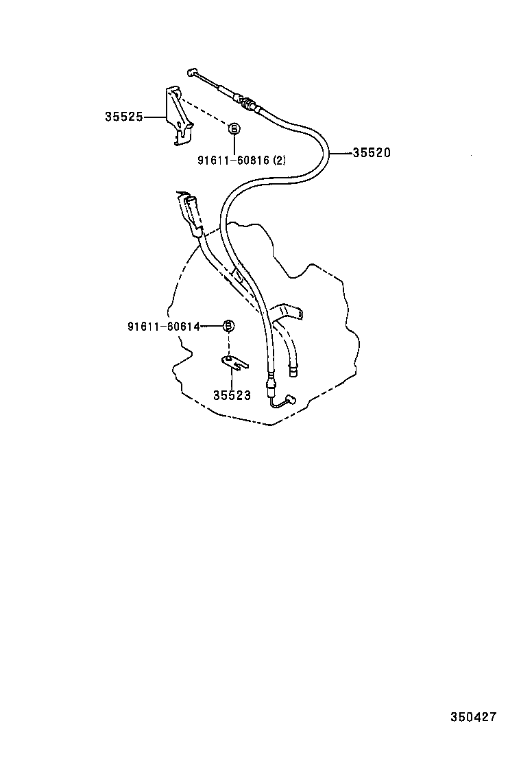 35520-12410 CABLE ASSY, THROTTLE product image