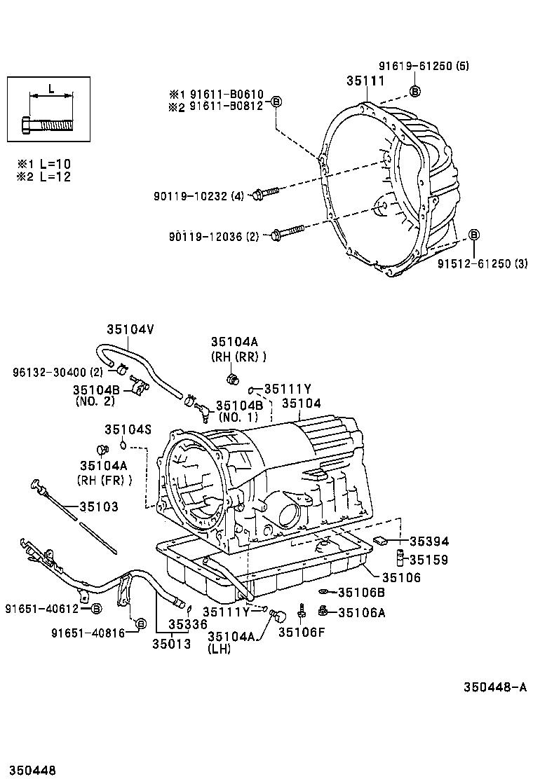 35013-26190 TUBE SUB-ASSY, TRANSMISSION OIL FILLER product image