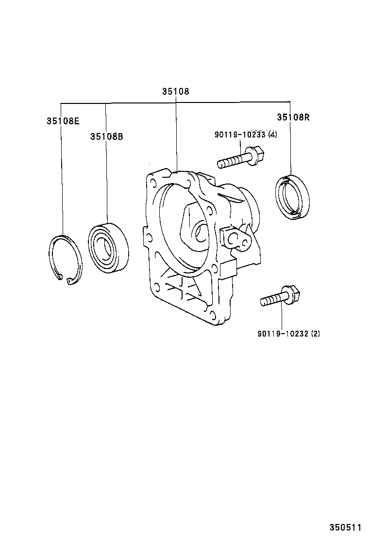 35108-50021 HOUSING SUB-ASSY, EXTENSION (ATM) product image