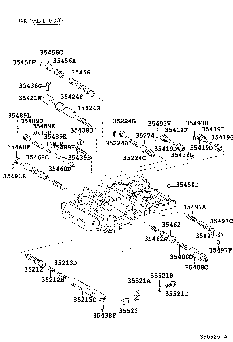 90501-28027 SPRING, COMPRESSION (FOR C-2 ACCUMULATOR PISTON) product image