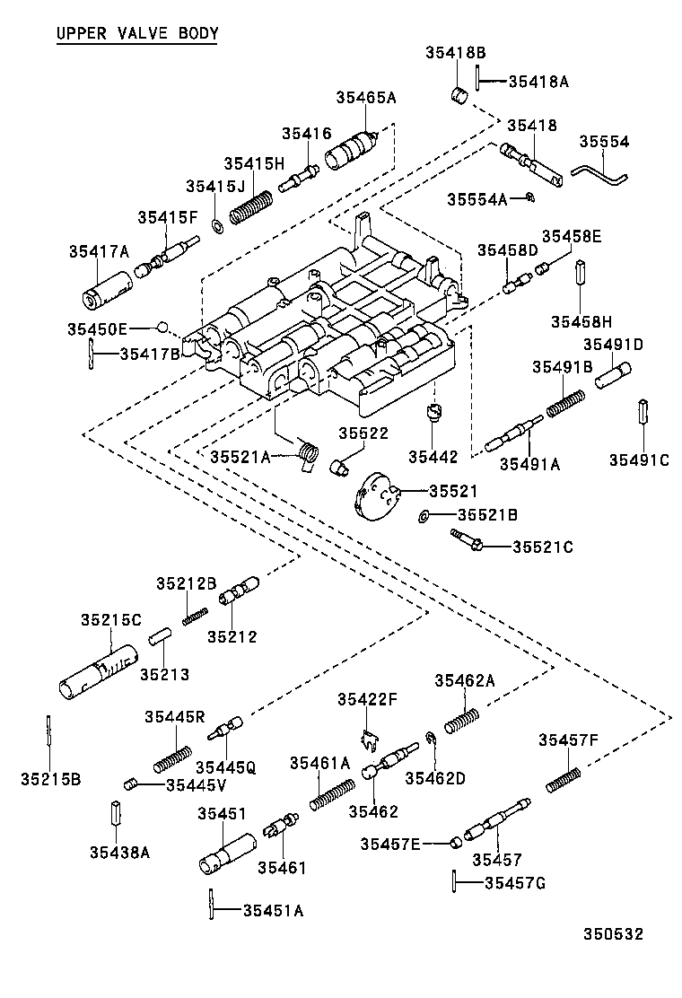 35410-12640 BODY ASSY, TRANSMISSION VALVE product image