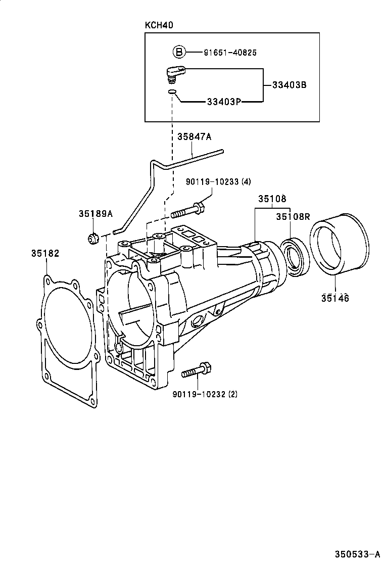 35015-26030 ADAPTER SUB-ASSY, TRANSMISSION CASE product image