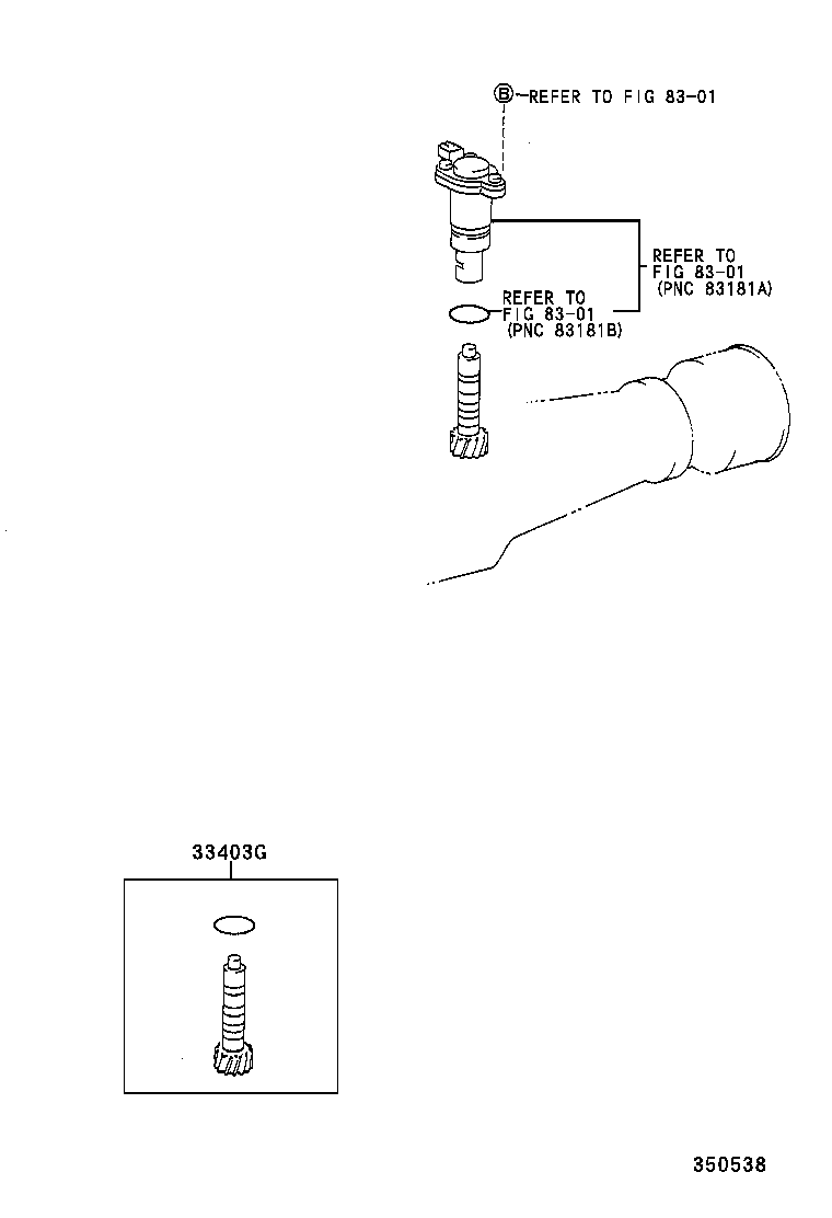 33480-30100 GEAR SUB-ASSY, SPEEDOMETER DRIVEN (ATM) product image