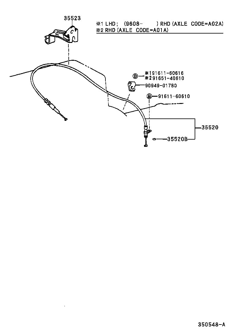 35520-22280 CABLE ASSY, THROTTLE product image