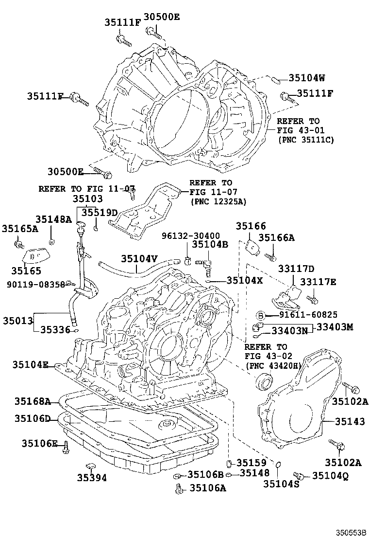 35013-20750 TUBE SUB-ASSY, TRANSMISSION OIL FILLER product image