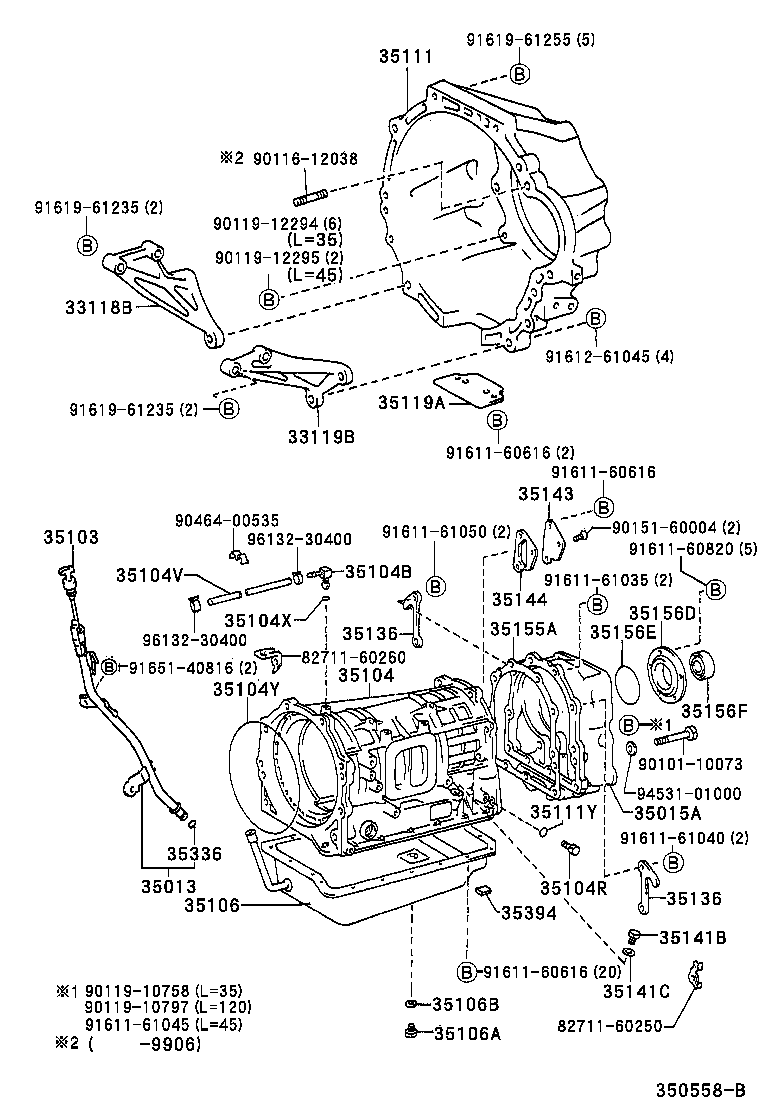 35015-65020 ADAPTER SUB-ASSY, TRANSMISSION CASE, REAR product image