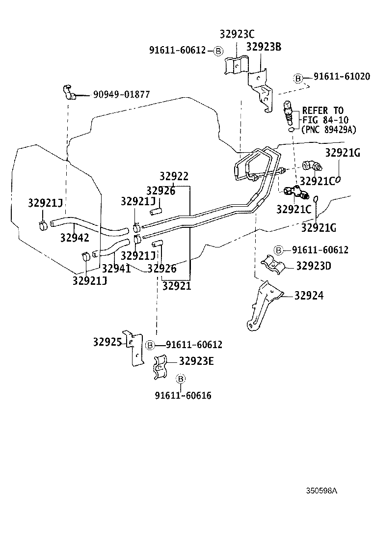 32921-60100 TUBE, OIL COOLER INLET, NO.1 product image