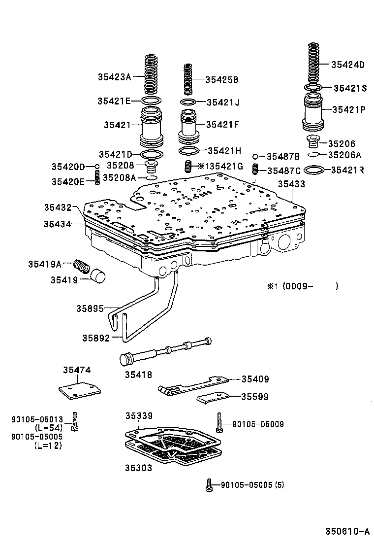 Toyota 35410-35480 BODY ASSY, TRANSMISSION VALVE