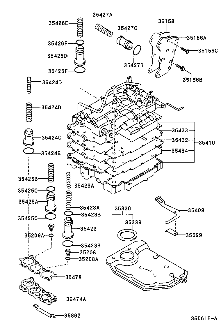 35410-46010 BODY ASSY, TRANSMISSION VALVE product image