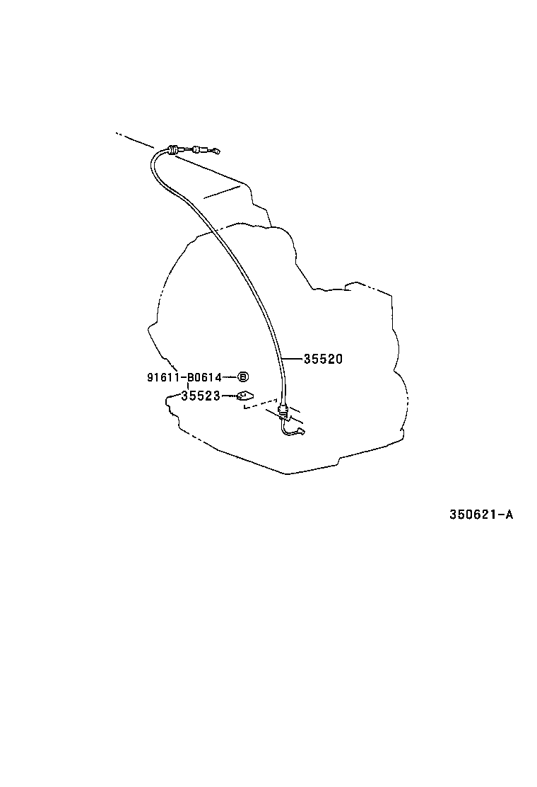35505-10030 LEVER SUB-ASSY, MANUAL VALVE product image