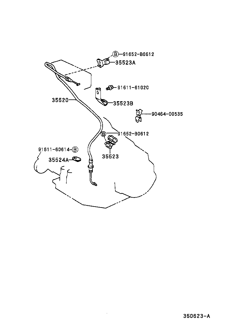35523-42010 CLAMP, THROTTLE CABLE, NO.1 product image