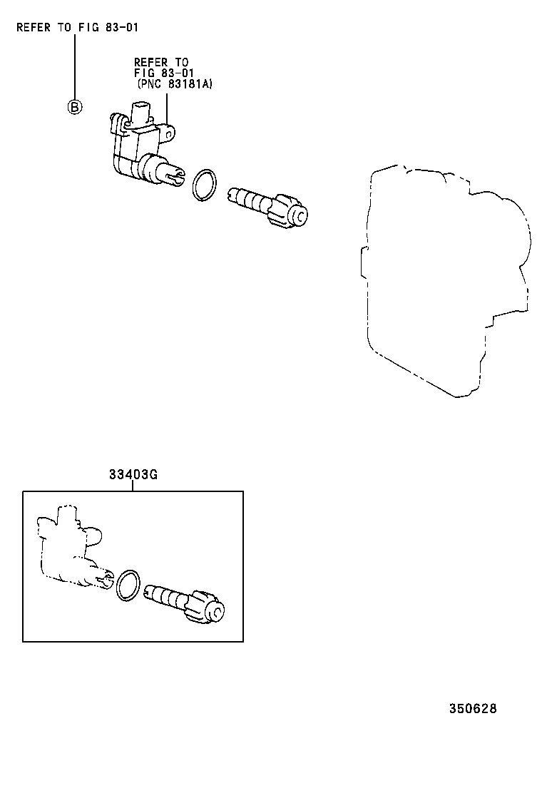 33482-39415 GEAR SUB-ASSY, SPEEDOMETER DRIVEN (ATM) product image
