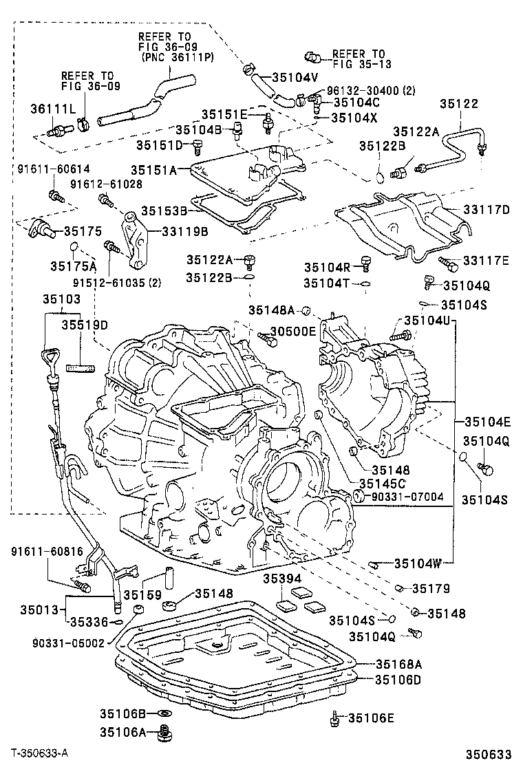 35013-42030 TUBE SUB-ASSY, TRANSMISSION OIL FILLER product image
