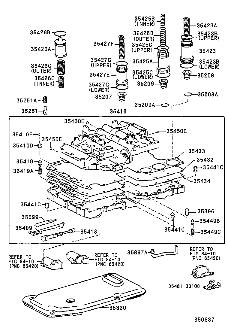 35410-60381 BODY ASSY, TRANSMISSION VALVE product image