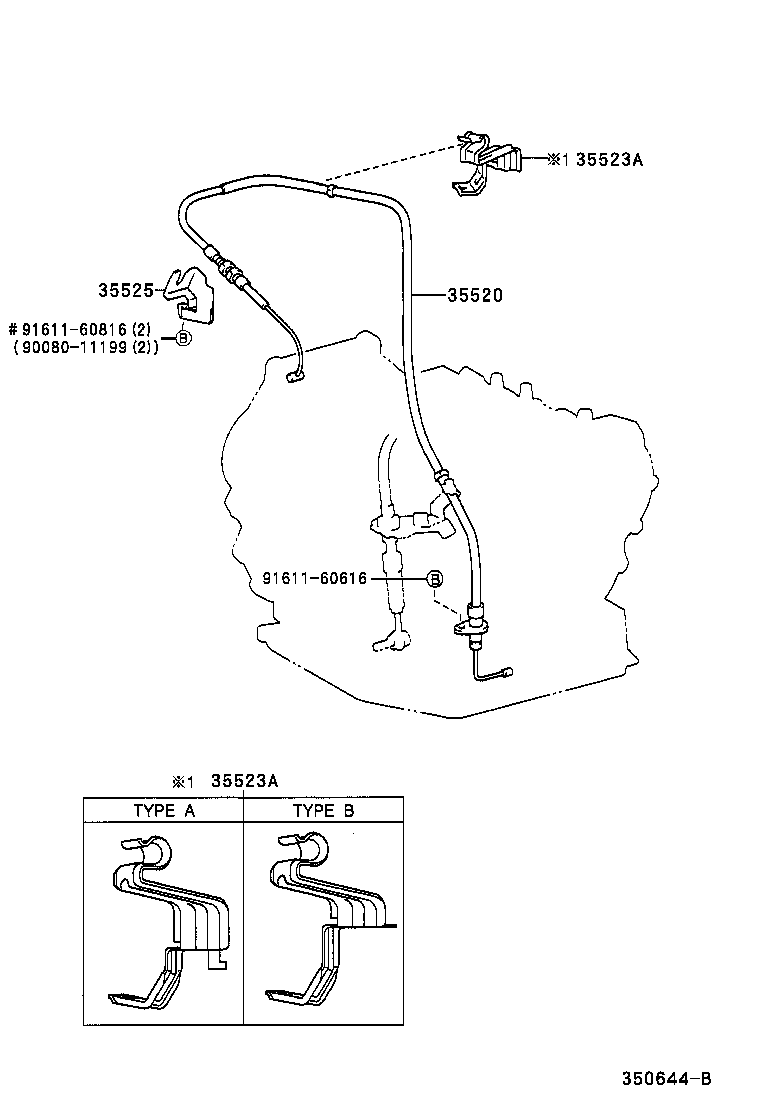 35520-12460 CABLE ASSY, THROTTLE product image