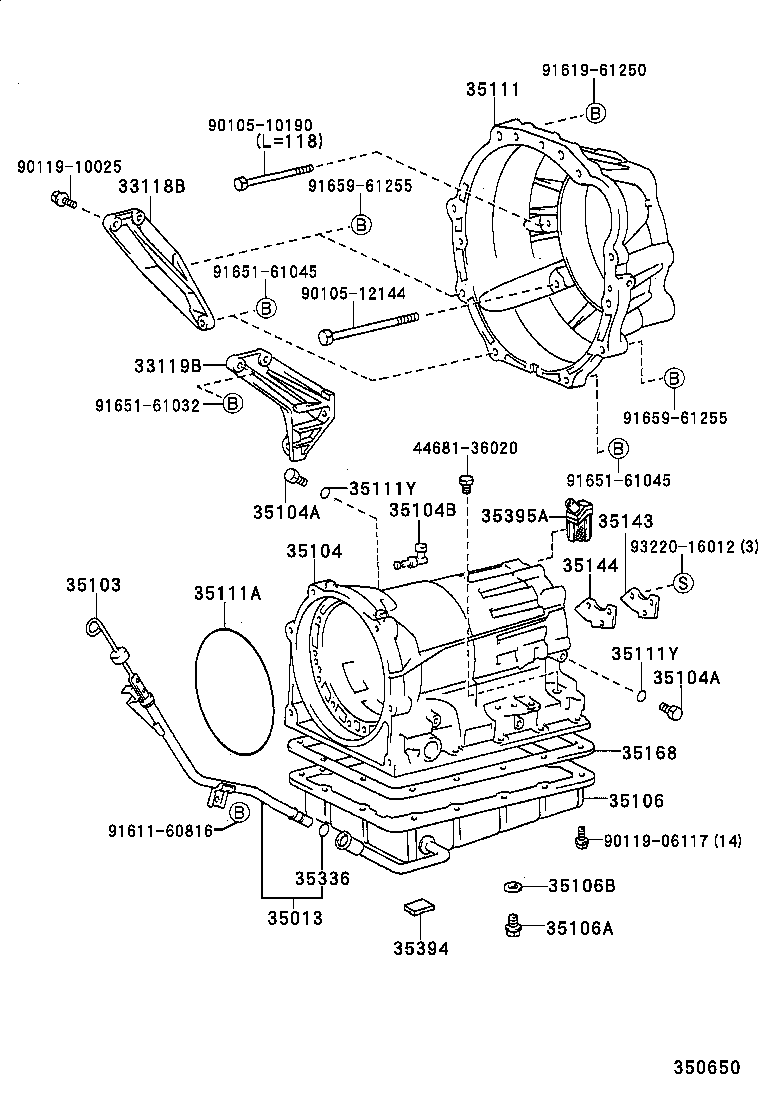 35013-35220 TUBE SUB-ASSY, TRANSMISSION OIL FILLER product image