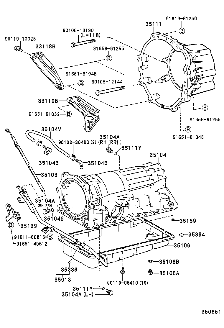 35013-35220 TUBE SUB-ASSY, TRANSMISSION OIL FILLER product image