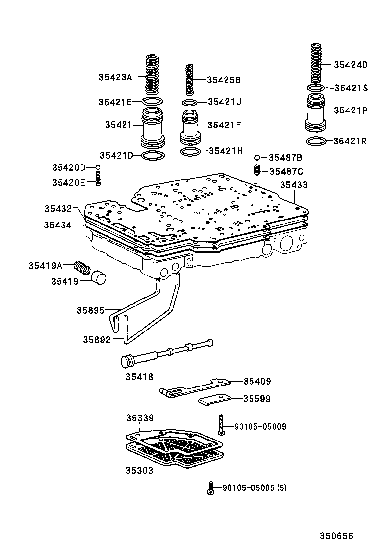 35410-35371 BODY ASSY, TRANSMISSION VALVE product image